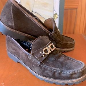 Salvatore Ferragamo Brown leather Loafers 👞sz:11